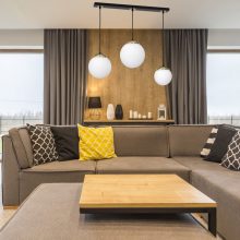 Pendant lamp SPARTA BLACK / GOLD 3xE14