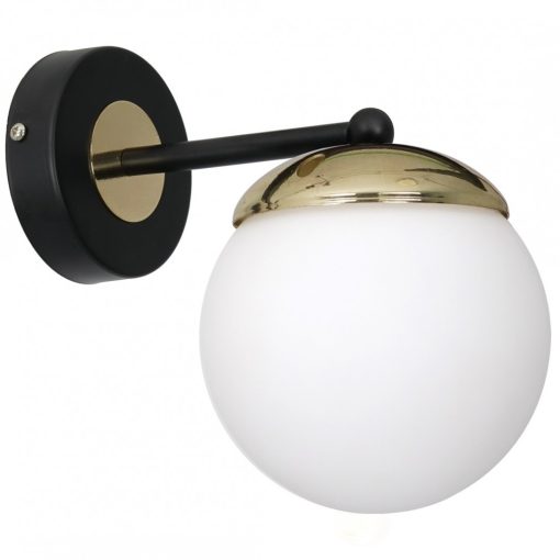 Wall lamp SPARTA BLACK / GOLD 1xE14
