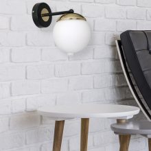 Wall lamp SPARTA BLACK / GOLD 1xE14