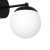 Wall lamp LIMA BLACK 1xE14