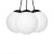 Pendant lamp LIMA BLACK 3xE14