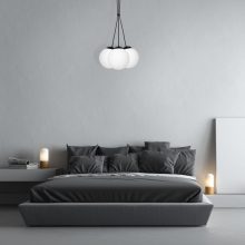 Pendant lamp LIMA BLACK 3xE14