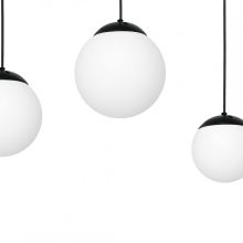 Pendant lamp LIMA BLACK 3xE14