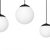 Pendant lamp LIMA BLACK 3xE14