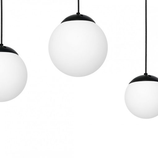 Pendant lamp LIMA BLACK 3xE14
