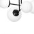 Ceiling lamp LIMA BLACK 4xE14