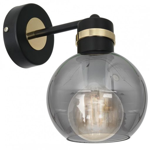 Wall lamp OMEGA BLACK/GOLD 1xE27