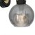 Wall lamp OMEGA BLACK/GOLD 1xE27