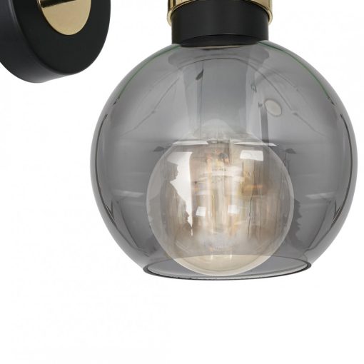 Wall lamp OMEGA BLACK/GOLD 1xE27