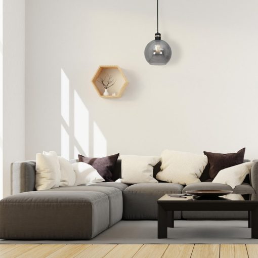 Pendant lamp OMEGA BLACK/GOLD 1xE27