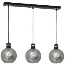 Pendant lamp OMEGA BLACK/GOLD 3xE27