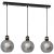 Pendant lamp OMEGA BLACK/GOLD 3xE27