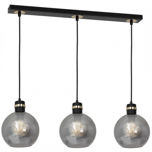 Pendant lamp OMEGA BLACK/GOLD 3xE27