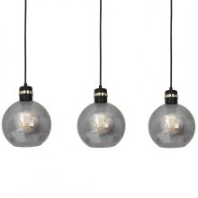 Pendant lamp OMEGA BLACK/GOLD 3xE27