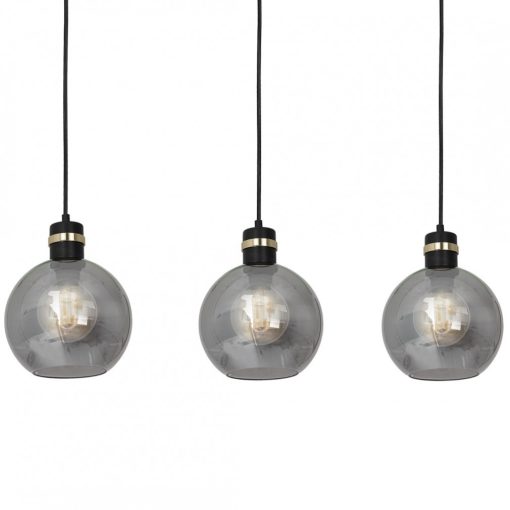 Pendant lamp OMEGA BLACK/GOLD 3xE27