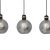 Pendant lamp OMEGA BLACK/GOLD 3xE27