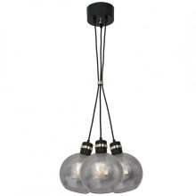 Pendant lamp OMEGA BLACK/GOLD 3xE27