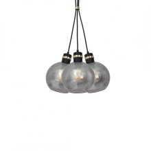 Pendant lamp OMEGA BLACK/GOLD 3xE27