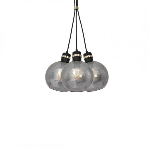 Pendant lamp OMEGA BLACK/GOLD 3xE27