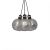 Pendant lamp OMEGA BLACK/GOLD 3xE27