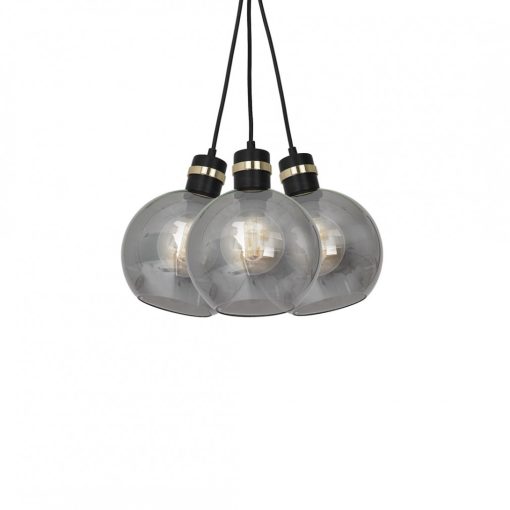 Pendant lamp OMEGA BLACK/GOLD 3xE27