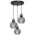 Pendant lamp OMEGA BLACK/GOLD 3xE27