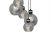 Pendant lamp OMEGA BLACK/GOLD 5xE27  Koło