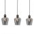 Pendant lamp RICHMOND BLACK / GOLD 3xE27  Listwa