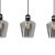 Pendant lamp RICHMOND BLACK / GOLD 3xE27  Listwa