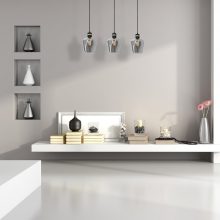 Pendant lamp RICHMOND BLACK / GOLD 3xE27  Listwa