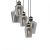 Pendant lamp RICHMOND BLACK / GOLD 5xE27  Koło