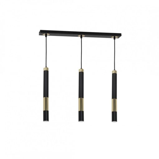 Pendant lamp DALLAS GOLD 3x miniGU10