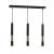 Pendant lamp DALLAS GOLD 3x miniGU10