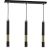 Pendant lamp DALLAS GOLD 3x miniGU10