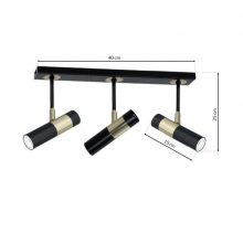 Pendant lamp DALLAS GOLD 3x miniGU10