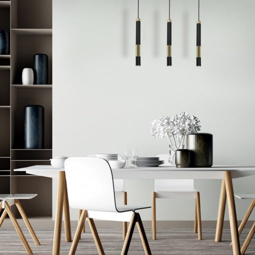 Pendant lamp DALLAS GOLD 3x miniGU10