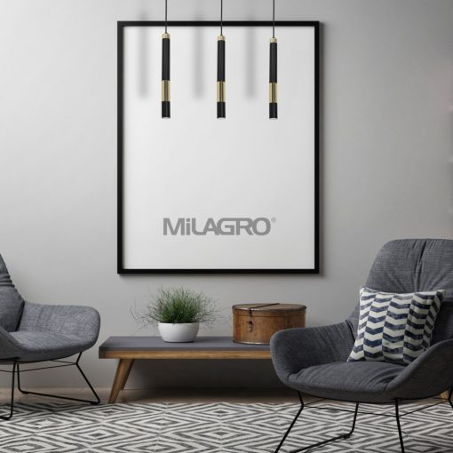 Pendant lamp DALLAS GOLD 3x miniGU10