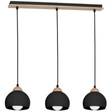 Pendant lamp DAMA BLACK 3xE27
