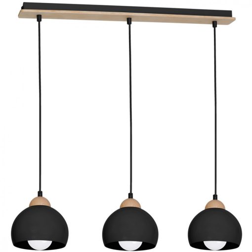 Pendant lamp DAMA BLACK 3xE27
