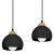 Pendant lamp DAMA BLACK 3xE27