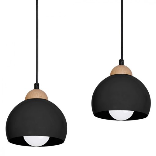 Pendant lamp DAMA BLACK 3xE27