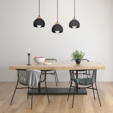 Pendant lamp DAMA BLACK 3xE27