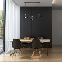 Pendant lamp DAMA BLACK 3xE27