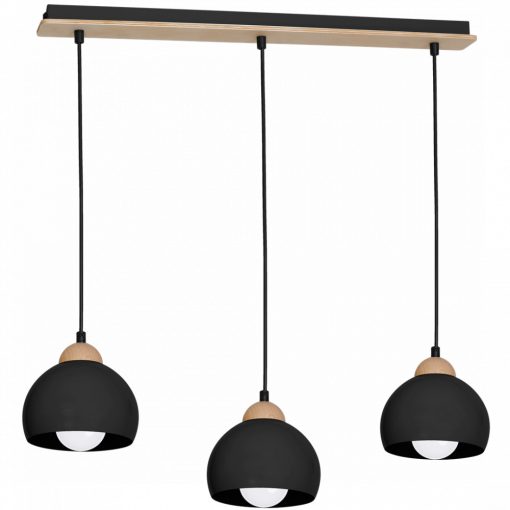 Pendant lamp DAMA BLACK 3xE27