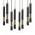 Ceiling  lamp DALLAS GOLD 8x miniGU10
