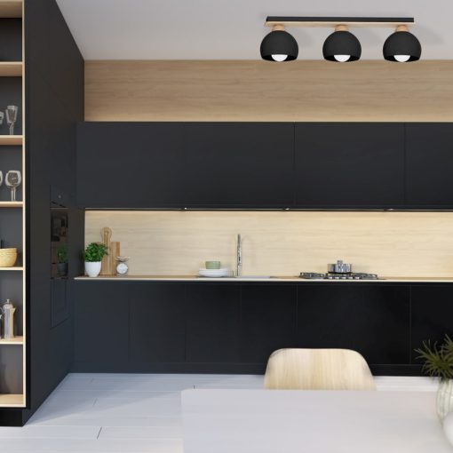 Ceiling  lamp DAMA BLACK 3xE27