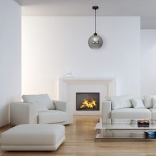 Pendant lamp SOFIA SMOKED 1xE27