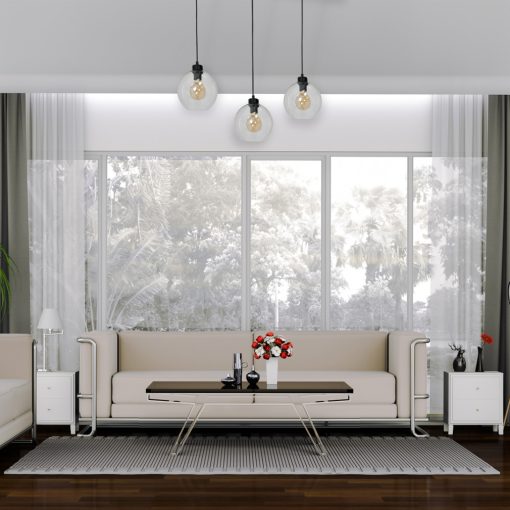 Pendant lamp SOFIA CLEAR 3xE27