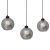 Pendant lamp SOFIA SMOKED 3xE27