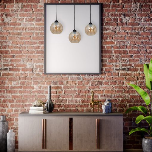 Pendant lamp SOFIA AMBER 3xE27